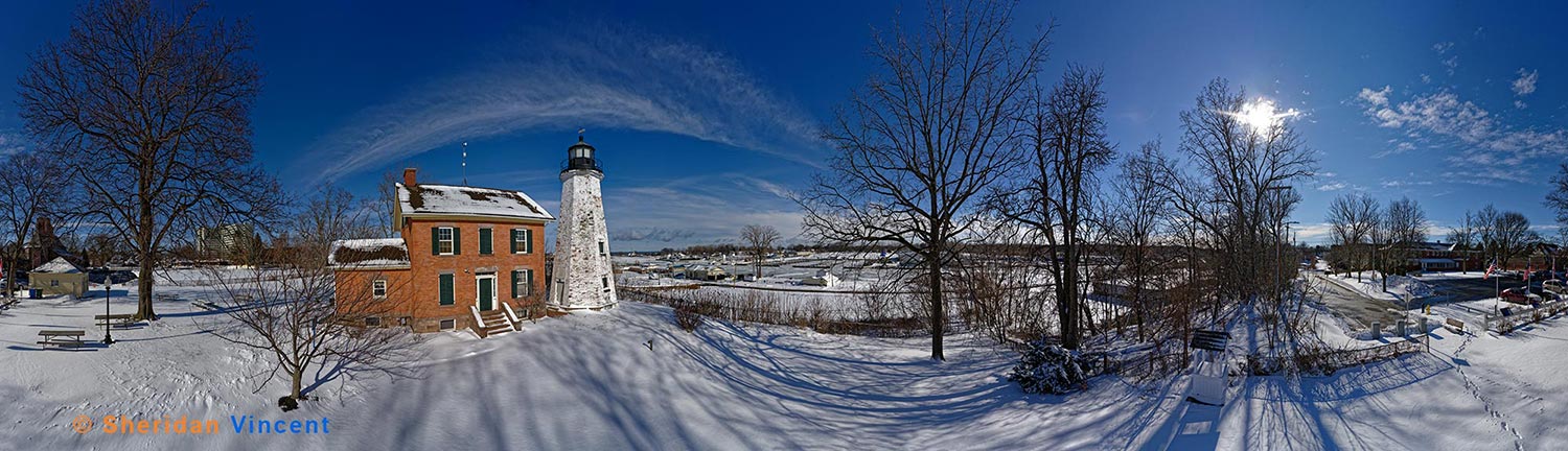 Charlotte Genesee Lighthouse - Winter Shadows